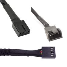 Carica l'immagine nel visualizzatore di Gallery, Gebildet 6pezzi 4pin PWM Prolunga Ventola Cavo di Alimentazione Connettore Maschio a Femmina per Computer (26cm)