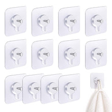 Carica l'immagine nel visualizzatore di Gallery, 12 Pezzi Ganci Autoadesivi Per Quadri, Chiodi Adesivi Per Quadri Muro, Trasparenti Ganci Per Quadri Muro, Appendi Quadri