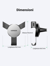 Carica l'immagine nel visualizzatore di Gallery, UGREEN Porta Cellulare Auto Gravità in Alluminio
