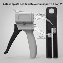 Carica l'immagine nel visualizzatore di Gallery, QWORK® - Pistola per Colla Epossidica 50 ml, pistola erogatrice per miscelazione, rapporto 1: 1/1: 2 AB, ugello di misce