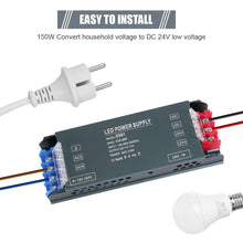Carica l'immagine nel visualizzatore di Gallery, AXFEE 150W Alimentatore LED, Driver LED AC 220V a DC 24V, Slim Transformer