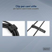 Carica l'immagine nel visualizzatore di Gallery, DIGITUS Cavo di connessione USB 2.0-1m - USB Type-C a Type-C - Alta velocità 480 Mbit/s - 60W Power Delivery - cavo fles