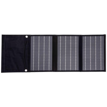 Carica l'immagine nel visualizzatore di Gallery, Technaxx Caricatore Solare Portatile 21W Pannello Solare Monocristallino Pieghevole con 2 Porte USB per Smartphone Table