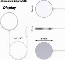 Carica l'immagine nel visualizzatore di Gallery, Magnetico Caricatore Wireless per iPhone, 15W Rapida Ricarica Senza Fili Compatibile con iPhone 17 16 15 14 13 12 11 Pro