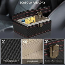 Carica l'immagine nel visualizzatore di Gallery, Faraday Box, Faraday Box per chiavi auto - RFID Signal Blocker, Antifurto, Anti-scansione, Anti-Gps Tracking, Portachiav