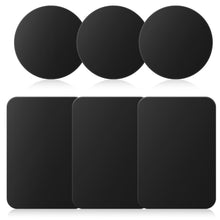 Carica l'immagine nel visualizzatore di Gallery, 6 Pezzi Placche Metallo Universale Adesivo per Porta Cellulare, Calamita per Cellulare Auto, Placche Metallo Universale 