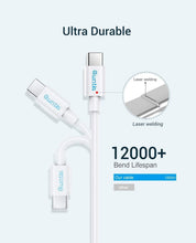Carica l'immagine nel visualizzatore di Gallery, Quntis 40W 2M Cavo USB Type-C Ricarica Rapida, 5A Cavo Huawei Supercharge