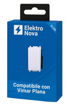 Carica l'immagine nel visualizzatore di Gallery, Elektronova Invertitore 1P 16A Bianco compatibile Vimar Plana 0901