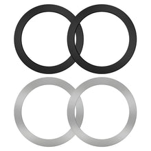 Carica l'immagine nel visualizzatore di Gallery, Ainiv 4 Pezzi Adesivo Universale ad Anello Metallico
