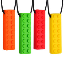 Carica l'immagine nel visualizzatore di Gallery, 4 Pezzi Collana da Masticare, Giocattoli Masticabili Sensoriali per Autismo, Chew Collana per Masticare il Pastello Sens