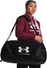 Carica l'immagine nel visualizzatore di Gallery, Under Armour Unisex Undeniable 5.0 Medium Duffle Bag - Black / Black / Metallic Silver - OSFM