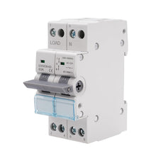 Carica l'immagine nel visualizzatore di Gallery, Commutatore 2P 63A interruttore separatore di carico Dual Power Manual Transfer Isolating Switch AC 230V con doppia pote
