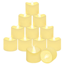 Carica l'immagine nel visualizzatore di Gallery, CNMTCCO Candele a LED, 24Pcs Candele a LED Senza Fiamma, Lumini LED, Luce Calda Senza Fiamme con Batterie per Decorazion
