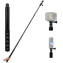 Carica l'immagine nel visualizzatore di Gallery, 150cm Invisible Selfie Stick Alluminio, Bastone Allungabile Autodifesa per Insta360,per GoPro,DJI, Action Camera,Bastone