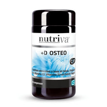 Carica l'immagine nel visualizzatore di Gallery, NUTRIVA +D Osteo, Integratore Alimentare a Base di Calcio, Magnesio, Boro, Vitamina K2, Vitamina D3, Ideale per la Salut