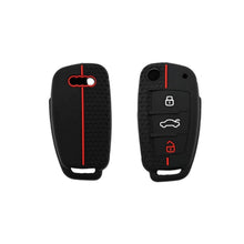 Carica l'immagine nel visualizzatore di Gallery, JZK 3 pulsanti guscio protettivo per chiave auto per Audi chiave, custodia per chiave auto, cover in silicone per chiave