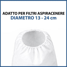 Carica l'immagine nel visualizzatore di Gallery, Prefiltro per Aspiracenere Filtro HEPA Originale Compatibile con Ribimex Serie PRCEN, Antistatico Autoestinguente Lavabi
