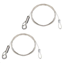 Carica l'immagine nel visualizzatore di Gallery, 2Pcs Cavo in Acciaio Inox 1,5mm Filo Fune Metallica con Loop 2M
