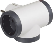 Carica l'immagine nel visualizzatore di Gallery, BTICINO Adattatore S3626D, 3 Prese Schuko Standard Tedesco, Spina Grande 16A, Presa multipla su 3 Lati, Potenza Fino a 3