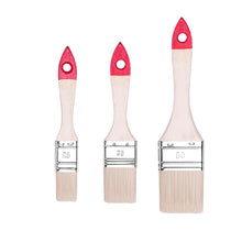 Carica l'immagine nel visualizzatore di Gallery, M7 Set di 3 Pennelli Piatti: 1" (ca. 25 mm), 1,5" (ca. 38 mm), 2" (ca. 50 mm) – Serie 30 - Setole Sintetiche, da Pittura