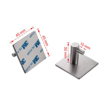 Carica l'immagine nel visualizzatore di Gallery, Ibergrif MK34251A - Ganci autoadesivi resistenti, per bagno o cucina, 4 pezzi, colore: argento