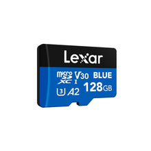 Carica l'immagine nel visualizzatore di Gallery, Lexar Blue Scheda Micro SD 128GB, fino a 160 MB/s, scheda microSDXC UHS-I