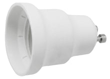 Carica l'immagine nel visualizzatore di Gallery, Electraline 71193, Portalampada convertitore adattatore da GU10 a E27, Bianco