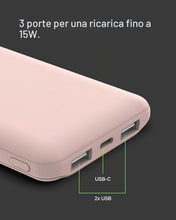 Carica l'immagine nel visualizzatore di Gallery, Belkin BoostCharge Power Bank 10000mAh con Porte USB-C e USB-A - Rosa