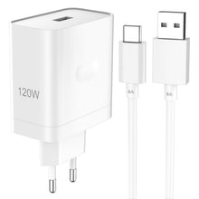 Carica l'immagine nel visualizzatore di Gallery, 120W Caricatore con Cavo USB C 1M 8A per OPPO Find X9 Reno 15 Pro 16 14 A6