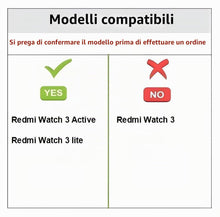 Carica l'immagine nel visualizzatore di Gallery, Cinturino compatibile con Xiaomi Redmi Watch 3 Active/Redmi Watch 3 Lite, cinturino regolabile in morbido nylon di ricam