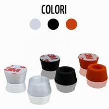 Carica l'immagine nel visualizzatore di Gallery, R&amp;R SHOP - Fermaporta a pavimento flessibile, protegge pareti e superfici, adesivo e antiurto - Set di 8 (Trasparente)