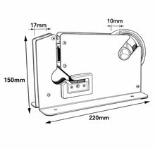 Carica l'immagine nel visualizzatore di Gallery, TOPWAY Sigillatrice a Nastro per Sacchetti di Plastica con 10 Nastri Adesivi da 36m Ciascuno, Dispenser di Nastro Sigill