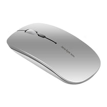 Carica l'immagine nel visualizzatore di Gallery, Uiosmuph Q5 Mouse Wireless, 2,4GHz Ricaricabile Silenzioso Mouse,Argento