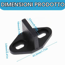 Carica l'immagine nel visualizzatore di Gallery, XPEX 4 pezzi Porta Scorrevole Inferiore,Guida a Pavimento per Porta Scorrevole Regolabile,Guida Scorrevole per Pavimento