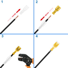 Carica l'immagine nel visualizzatore di Gallery, MMOBIEL 480 pz Assortimento di connettori a forcella Morsettiere a crimpare per cavi con guaine isolanti per cablaggio e