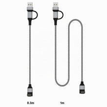 Carica l'immagine nel visualizzatore di Gallery, Amzpas 2-in-1 USB C Cavo per Garmin, Caricatore per Garmin Fenix 8 E 7 7X 7S Sapphire Solar 6X 6S,Forerunner 970 965 955