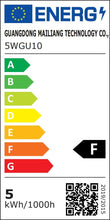 Carica l'immagine nel visualizzatore di Gallery, Tailcas Cornice Faretti LED da Incasso GU10 per cartongesso, 10 Pezzi Portafaretto in Gesso Bianco Orientabile 30°, Roto