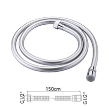 Carica l'immagine nel visualizzatore di Gallery, GRIFEMA Tubo Doccia Flessibile 1.5 m in PVC, Argento [Exclusiva Amazon]