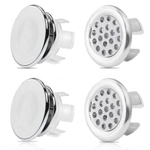 Carica l'immagine nel visualizzatore di Gallery, 4 Pcs Anelli di Troppo Pieno, Anelli Tappi Troppopieno per Lavello, Lavello Anello Troppopieno Roppopieno Rotondo Coperc