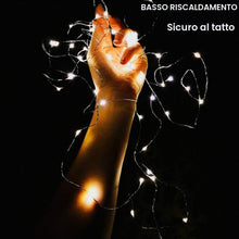 Carica l'immagine nel visualizzatore di Gallery, Stringa Luci LED a Batteria, 1M 10 LED Lampada a Fili di Rame Impermeabile Micro Catena Luminos per Interni e Esterni, N