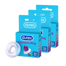 Carica l'immagine nel visualizzatore di Gallery, Durex Pleasure Ring, Anello Stimolante per lui, per Prolungare il piacere, 3 pezzi