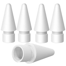 Carica l'immagine nel visualizzatore di Gallery, 5 Punte di Ricambio per Apple Pencil 1st e 2nd, Punta di Ricambio ad Alta Sensibilità e Penna di Controllo Preciso/Tips 
