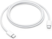 Carica l'immagine nel visualizzatore di Gallery, Generico Cavo di Ricarica Compatibile con iPhone USB-C, 60W, Intrecciato, Bianco, 1 m, per Dispositivi USB-C
