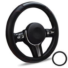 Carica l'immagine nel visualizzatore di Gallery, Copri volante per auto in Pelle, Coprivolante Auto Universale da 37-39 cm, Antiscivolo e Traspirante, Proteggi Volante c