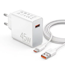 Carica l'immagine nel visualizzatore di Gallery, Caricatore 45W per Xiaomi, Cavo USB-C 2M, Ricarica Rapida