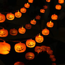 Carica l'immagine nel visualizzatore di Gallery, Zucca di Luci Stringa Halloween 3Meters 20 LED Lanterna Zucca Stringa per Feste Halloween