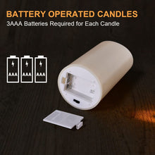 Carica l'immagine nel visualizzatore di Gallery, Flintronic Candele LED, 3 pezzi Candela a LED con Telecomando, 10/12.5/15CM Candele Senza Fiamma Tremolante con Telecoma