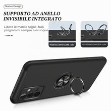 Carica l'immagine nel visualizzatore di Gallery, Privacy cover per Samsung galaxy A33 5G Custodia con Anti-Peeping in vetro temperato con custodia protettiva ad anello- 