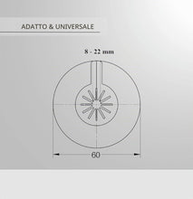 Carica l'immagine nel visualizzatore di Gallery, Rosetta di copertura per termosifoni, per tubi di radiatore, pieghevole, rivestimento in plastica, variabile per diametr
