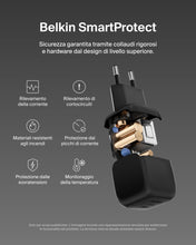 Carica l'immagine nel visualizzatore di Gallery, Belkin Caricatore da parete compatto da 45 W, ricarica rapida USB-C Power Delivery per Apple iPhone 16, 16 Plus, 16 Pro,